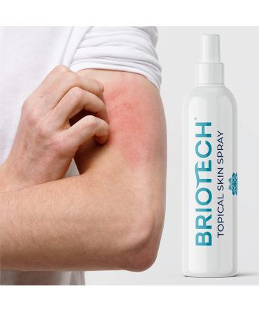 BRIOTECH Topical Skin Spray - Soothing HOCl Pure Hypochlorous for Face & Body - Support Irritations, Redness, Dry Skin, Athletic Itch - Natural Skincare - 128 Fl Oz - Buy Online on GoSupps.com