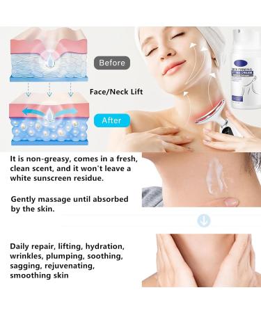 Go Ho Anti-Wrinkle Neck and Chest Cream - Firming & Moisturizing with Vitamin B5 & E for Sagging Skin Fine Lines | 1.7oz - Buy Online on GoSupps.com