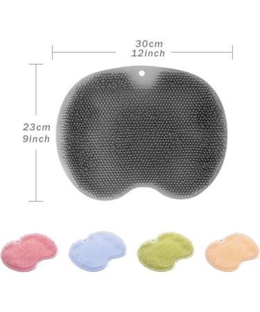 Bestalice XL Foot Scrubber Mat - Non-Slip Silicone Shower Pad for Easy Foot Care | Large Pink Massage Shower Mat - Buy Online on GoSupps.com