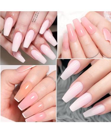 Pink Nail Polish - Nude Pink Gel Varnish - Soak Off UV LED - Pink Gel Nail Polish - Gel Polish Neutral Color Nail Gel Polish for Nail Art French Manicure DIY at Home - Buy Online on GoSupps.com