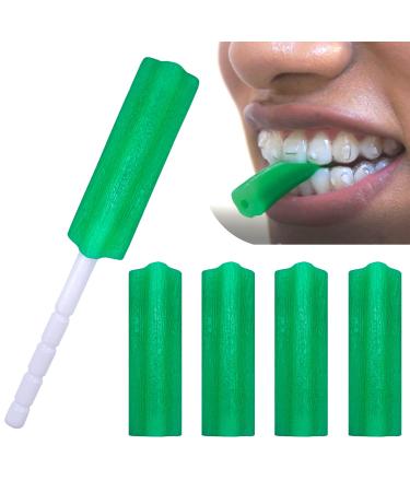 Orthodontics Chewies for Invisalign Aligner Trays 4 Chewies Mint Scented Cuboid Non-Slip 4 pack Green