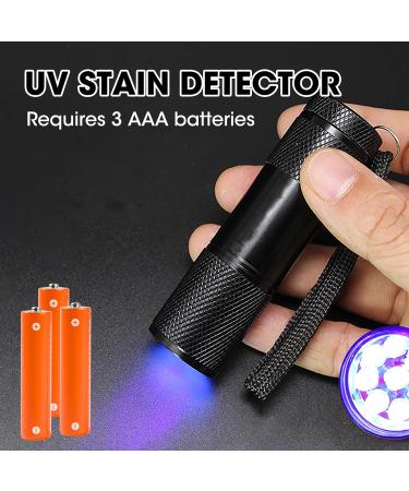UV Torch Light 9 LED 395nm Ultraviolet Flashlight Handy Uv Torch for Resin Curing Powerful Black Light Pets Urine Detector for Find Dry Stains On Carpets Floor Essential for Home Professional Use - Buy Online on GoSupps.com