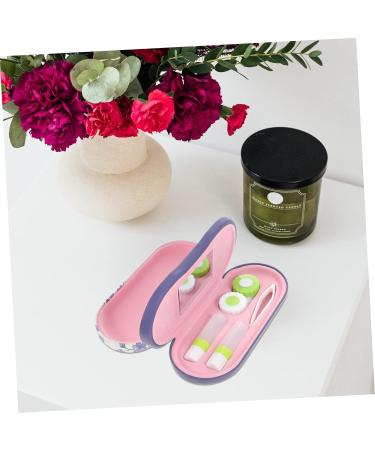 Buy Healvian Double-Lod-Like Glasses Case - 4 Sets Glass Bottle Organizer Sunglasses & Tweezers Violet Leather PU Travel Solution - International Shipping Available - Buy Online on GoSupps.com