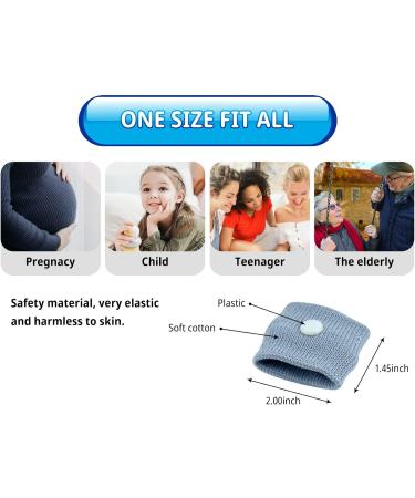 Motion Sickness Wristbands - Natural Nausea Relief for Kids & Adults | Anti-Nausea Bands for Car, Sea, Travel, Pregnancy | White (2 Pack) - Buy Online on GoSupps.com