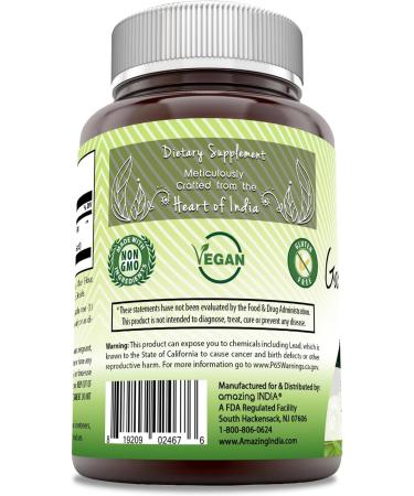Amazing India Garcinia Extract Supplement - 1500 mg | 180 Non-GMO Veggie Capsules | Gluten Free | Made in USA - Buy Online on GoSupps.com