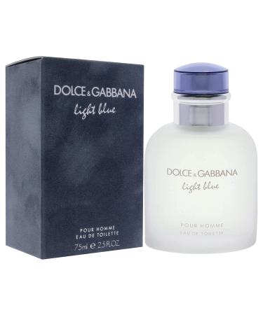 Dolce & Gabbana Light Blue for Men Eau de Toilette Spray 2.5 Fl Oz - Authentic Fragrance for Men - Buy Online on GoSupps.com