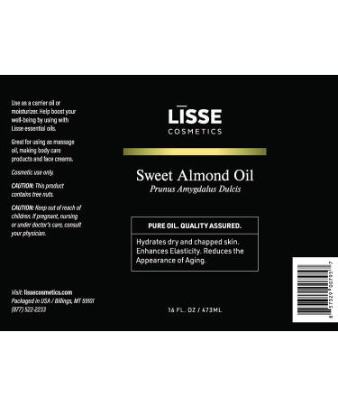 100% Pure Sweet Almond Oil - Cosmetic Grade, Batch Tested & Third Party Verified - Unscented, Zero Additives - Buy Online on GoSupps.com