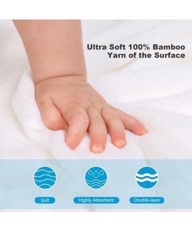 SWEET DOLPHIN Bamboo Baby Bath Towel - Ultra Absorbent Hooded Towels for Babies - Pack of 3 Soft Flowered Towels 30x30 Inch - Baby Registry Gifts - Buy Online on GoSupps.com
