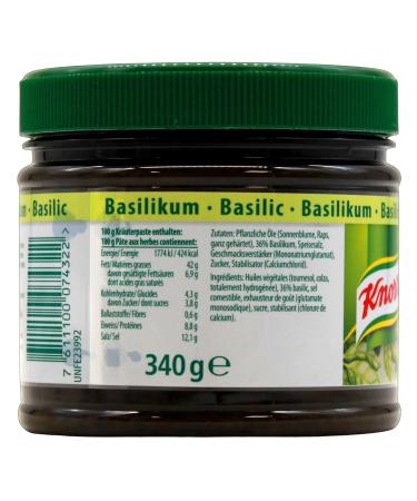 Buy Knorr Mise en Place Basil Herb Paste 340g - Authentic Flavor for International Shipping - Buy Online on GoSupps.com