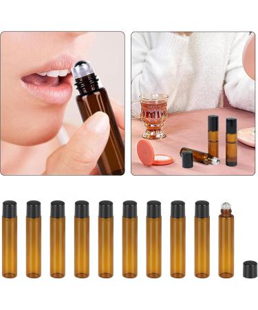 Anboo 24 Pack 10ml Essential Oil Roller Bottles - Glass Roll-On with Stickers Funnel Opener & Labels for SPA & Massage - Buy Online on GoSupps.com