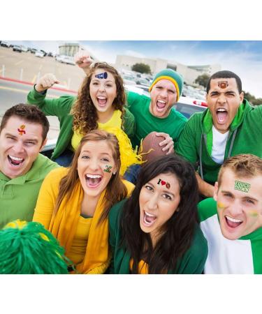 LUOEM Football Face Tattoos - 72 Pcs Temporary Body Stickers for Sports Events and Parties - Buy Online on GoSupps.com