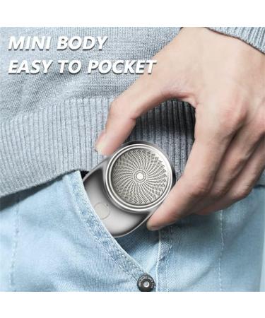 2023 Upgrade Powerful Storm Shaver for Men - Rechargeable USB Mini Electric Shaver (Silver) - Buy Online on GoSupps.com