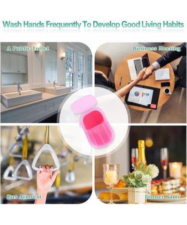 Buy Bamsod Mini Antibacterial Hand Soap Sheets - Portable Travel Foaming Soap Paper for Outdoor & Hygiene - Buy Online on GoSupps.com