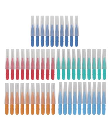 50 pieces of dental interdental brush interdental brush bendable tooth flaps toothbrushes between the teeth tooth flap easy to use to use to use to use to use to use
