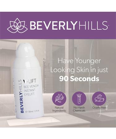 Beverly Hills V-Lift Instant Eye Lift & Eye Tuck Bee Venom Serum | Puffy Eyes, Dark Circles, Wrinkles, Under Eye Bags Treatment | 30mL (120 Day Supply) - Buy Online on GoSupps.com