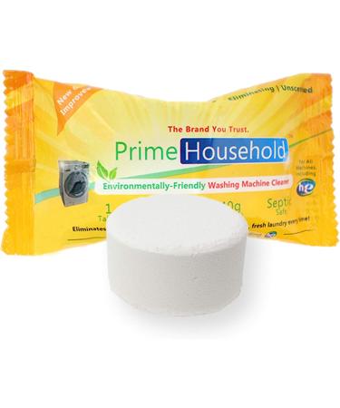 PrimeHousehold Eco-Friendly Washing Machine Cleaner - 8 XL Tablets Eco-Pack - Buy Online on GoSupps.com