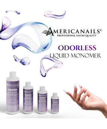 Americanails Nail Monomer Liquid 8oz - Odorless Maximum Adhesion Acrylic Monomer for Perfect Nail Enhancements - Buy Online on GoSupps.com