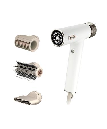 Shark Hair Dryer SpeedStyle RapidGloss Finisher and High-Velocity Dryer Ionic Hair Blow Dryer with IQ Speed Styling and Drying Suite No Heat Damage Best for Straight and Wavy Hair Silk HD331 Straight & Wavy Hair