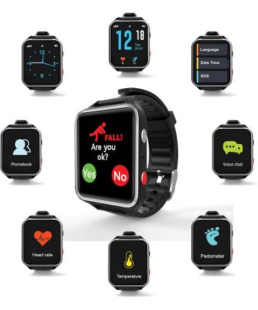 Guardian III Fall Alarm with GPS Tracker - Elderly SOS Alarm & 2-Way Calling - Dementia Tracker Grey - Buy Online on GoSupps.com