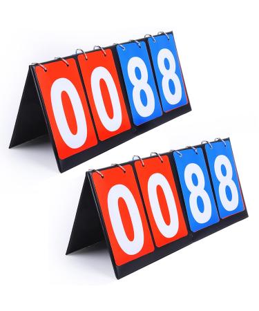 2 Packs Portable Sports Scoreboard Score Keeper for Basketball Volleyball Tennis Outdoor Sports Match Score Keepers