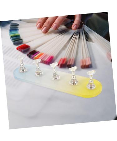 SOESFOUFU 1 Set Nail Practice Holder Beauty Nail Display Decorative Nail Racks Convenient Nail Stands Practice Nail Stands Nail Art Convenient Nail Racks Creative Nail Holders 12.8x3.7cm As Shown - Buy Online on GoSupps.com