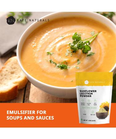 Kate Naturals Sunflower Lecithin Powder for Baking Bread Gummies Cooking. Lecithin Supplement for Clogged Milk Ducts. Substitute for Soy Lecithin Powder (4oz Non-GMO) 4 Ounce (Pack of 1) - Buy Online on GoSupps.com