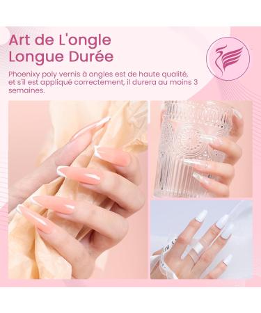 Phoenixy Poly Extension Gel Kit with 6 Colors, 36W UV/LED Lamp - Complete Nail Extension Kit for Women - Poly Nail Gel Polish Gift Set - Buy Online on GoSupps.com