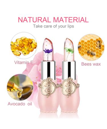 Deepmind Crystal Flower Jelly Lipstick Set - Color Changing Lip Balm for Long Lasting Moisturizing Gloss - Buy Online on GoSupps.com