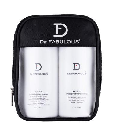 De Fabulous Reviver Set: Sulfate-Free Shampoo & Conditioner for Keratin Treatment (8oz) - Buy Online on GoSupps.com