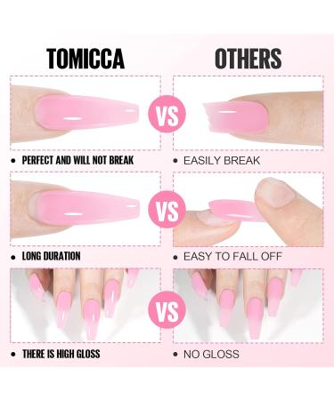 Buy Tomicca Polygel Acrylic Gel - Nude Brown 60g | Quick Extension Builder Gel for Beginners & Pros | Long-Lasting Natural Nail Look - Buy Online on GoSupps.com