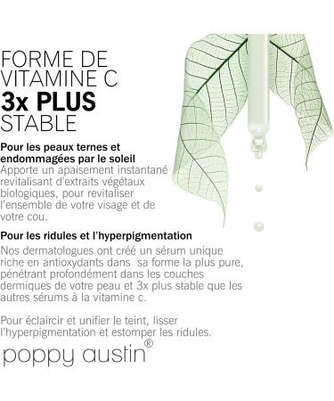 Poppy Austin Vitamin C Face Serum - 60ml - Organic Vegan & Cruelty Free - Vitamin C Face Serum With Pure Hyaluronic Acid - Vitamin C Face Serum - Vitamin C Face Serum - Buy Online on GoSupps.com