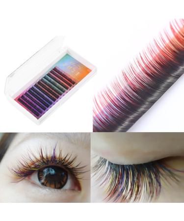 Color Gradient False Eyelashes | Colorful Handmade 10mm Long Natural Look Reusable Eyelashes - Shop Internationally - Buy Online on GoSupps.com