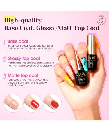 ROSALIND Gel Nail Polish Kit - 48W UV Light 60 Colors Base & Top Coats - DIY Nail Art Starter Set for Christmas - Buy Online on GoSupps.com