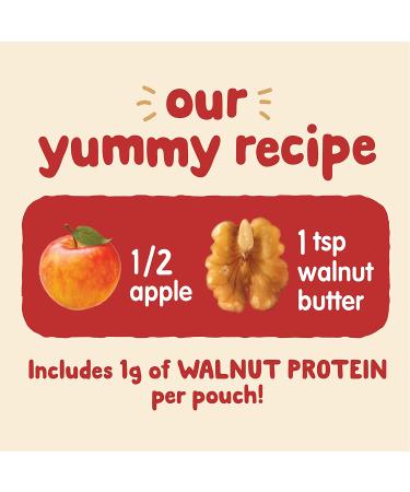 Happy Family Organics Nutty Blends: Organic Apples & Walnut Butter for 6+ Months (3 oz) - Buy Online on GoSupps.com