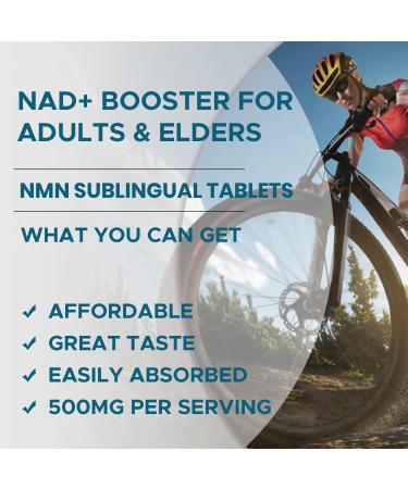 NAD Sublingual Lozenges 500mg 120 Tablets Per Bottle Fast-Acting & Max Absorption NAD+ Supplement (240 Count) 120 count (Pack of 2) - Buy Online on GoSupps.com