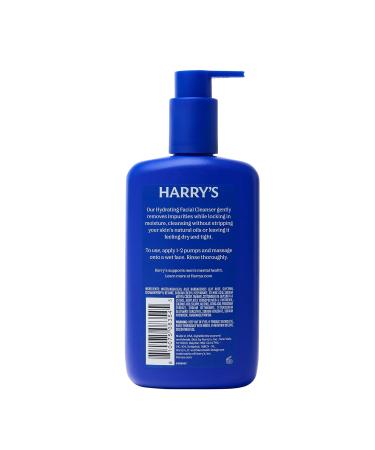 Harry s Hydrating Facial Cleanser for Men Gentle Face Wash with 10% Glycerin Dermatologist Tested 9 Fl Oz 2 Pack - Buy Online on GoSupps.com