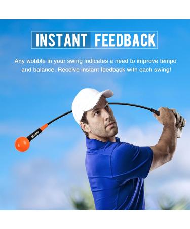 Zeonetak Golf Swing Trainer Aid - Indoor/Outdoor Golf Training Stick for Strength, Rhythm, Flexibility, Tempo, and Balance - RED 48 - Buy Online on GoSupps.com