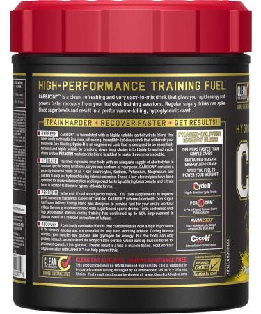 ALLMAX Nutrition - CARBION+ (Hydration Endurance & Recovery) - Pineapple Mango -725 Gram Pineapple Mango 725.0 g (Pack of 1) - Buy Online on GoSupps.com
