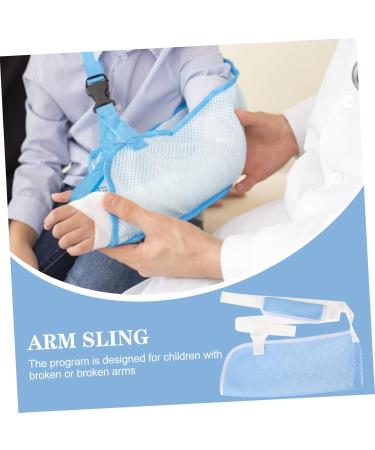PLAFOPE Children's Arm Sling Shoulder Immobilizer Arm Sling Sling Elbow Sling Arm Brace Net 60X30CM Sky-blue - Buy Online on GoSupps.com