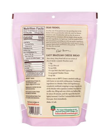 Bob's Red Mill Tapioca Flour 16oz - Finely Ground Gluten-Free Starch - Buy Online on GoSupps.com
