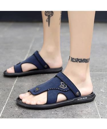 LFZHJZC Men's Orthopedic Sandals Flat Shoes for Bunion Big Toes Hallux Valgus - Blue, Size 8 - Buy Online on GoSupps.com