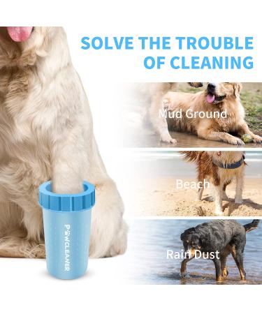 Paw Buddy Muddy Paw Cleaner for Dogs/Cats | Dog Paw Washer with 3 Absorbent Towels - Blue - Buy Online on GoSupps.com