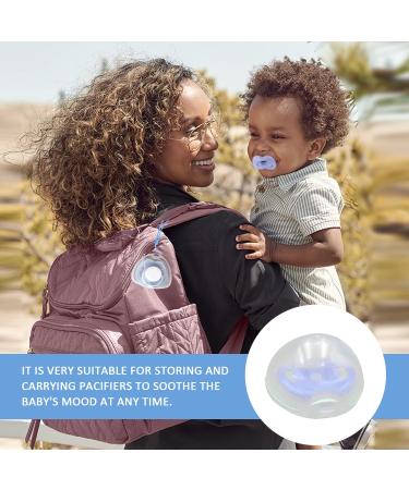 Portable Pacifier Box Set - 6 Pieces with Silicone Straps | Pacifier Protection and Easy Wear Solution - Buy Online on GoSupps.com