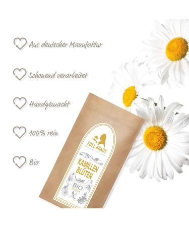 Buy Organic Chamomile Tea Flowers 100g - Noble Herb Premium Dried Chamomile for Relaxation & Wellness - Buy Online on GoSupps.com