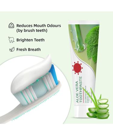  Zankie Organic toothpaste with aloe vera - Fluoride-free aloe toothpaste for sensitive teeth - Natural effect - 100g - Buy Online on GoSupps.com