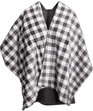 Navaris XXL Electric Poncho Heating Ceiling - 180x130cm 3 Heat Levels Washable Automatic Shutdown - Cozy Thermal Blanket Gray/White for Ultimate Comfort - Buy Online on GoSupps.com