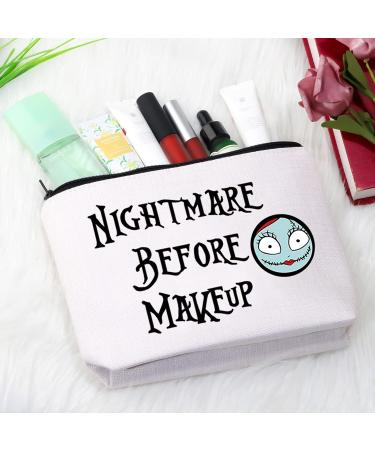 Nightmare Before Makeup Cosmetic Bag with Zipper - Stylish & Functional International Shipping - Buy Online on GoSupps.com