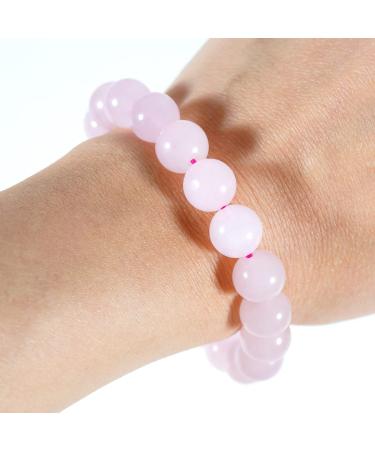 Rose Quartz Crystal Love Stone 3cm Thumb Pocket Stone Bracelet - Natural Energy for Reiki Balancing, Meditation & Women's Gift - Buy Online on GoSupps.com