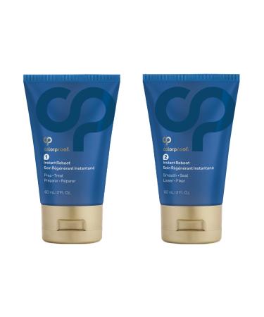 Colorproof Instant Reboot 2-Step Weekly Treatment Mask 2oz Each - For All Types of Color-Treated Hair Repairs Seals Smooths & Protects Sulfate-Free Vegan