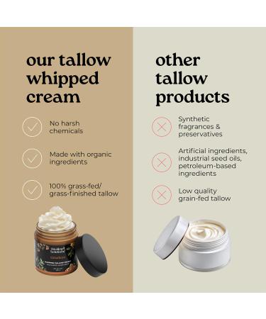 Healing Solutions - Whipped Tallow Balm Frankincense Myrrh & Sandalwood Scent Grass Fed/Grass Finished Beef Tallow w/Organic Jojoba & Manuka Honey for Skin Face & Body All Natural Moisturizer Timeless 3 Ounce (Pack of 1) - Buy Online on GoSupps.com